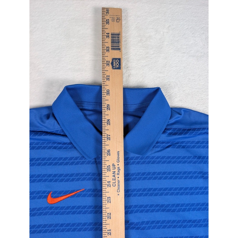 Nike Dri Fit Coaches‎ Victory Polo Shirt Mens Small Royal Blue Striped NWT. - Picture 5 of 10